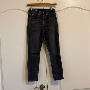 GAP Denim True Skinny High Rise Jeans - Gray